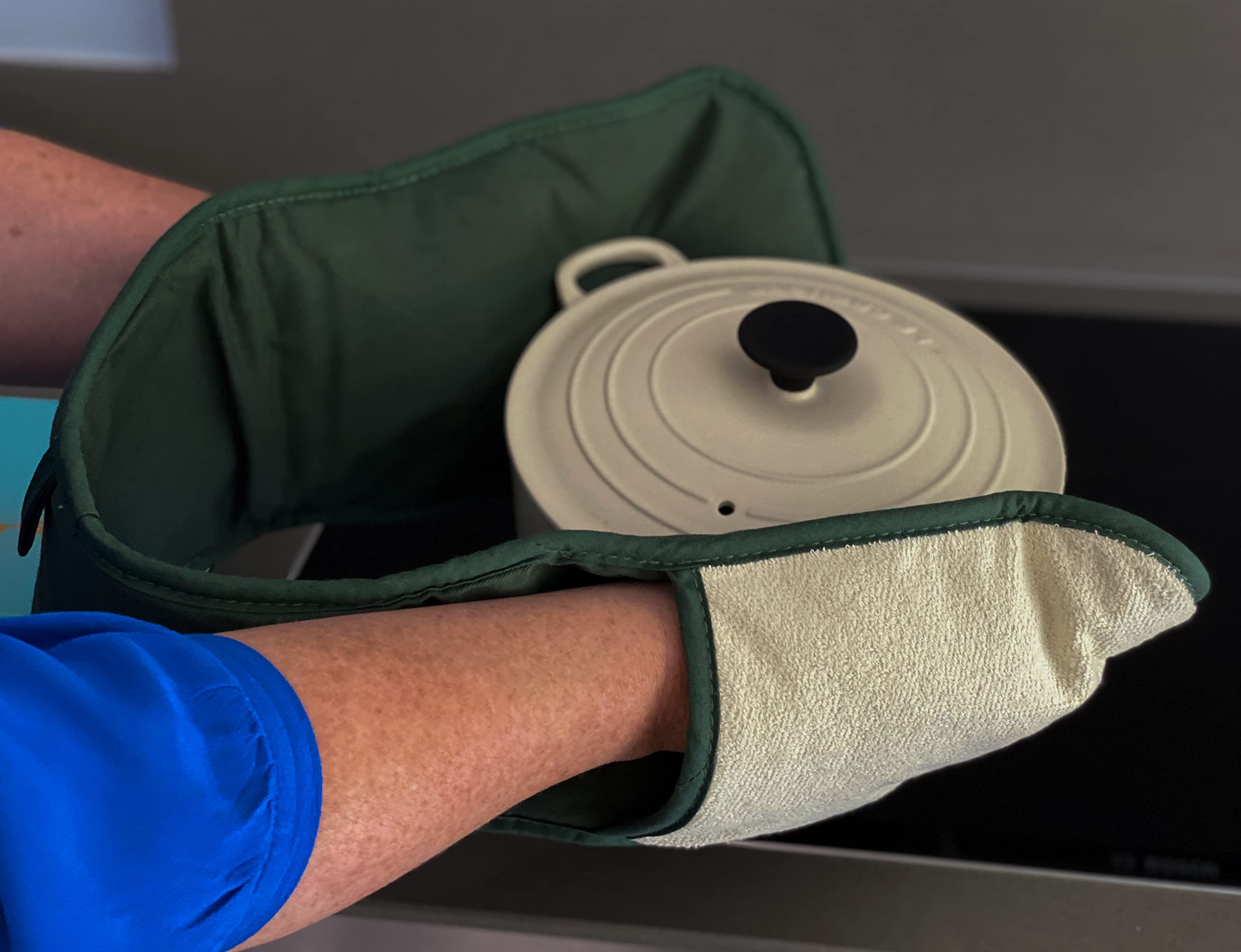Orla Double Oven Gloves- Heat Resistant Pot Holder- 100% Cotton- For Home & Professional Cooking -1 Piece