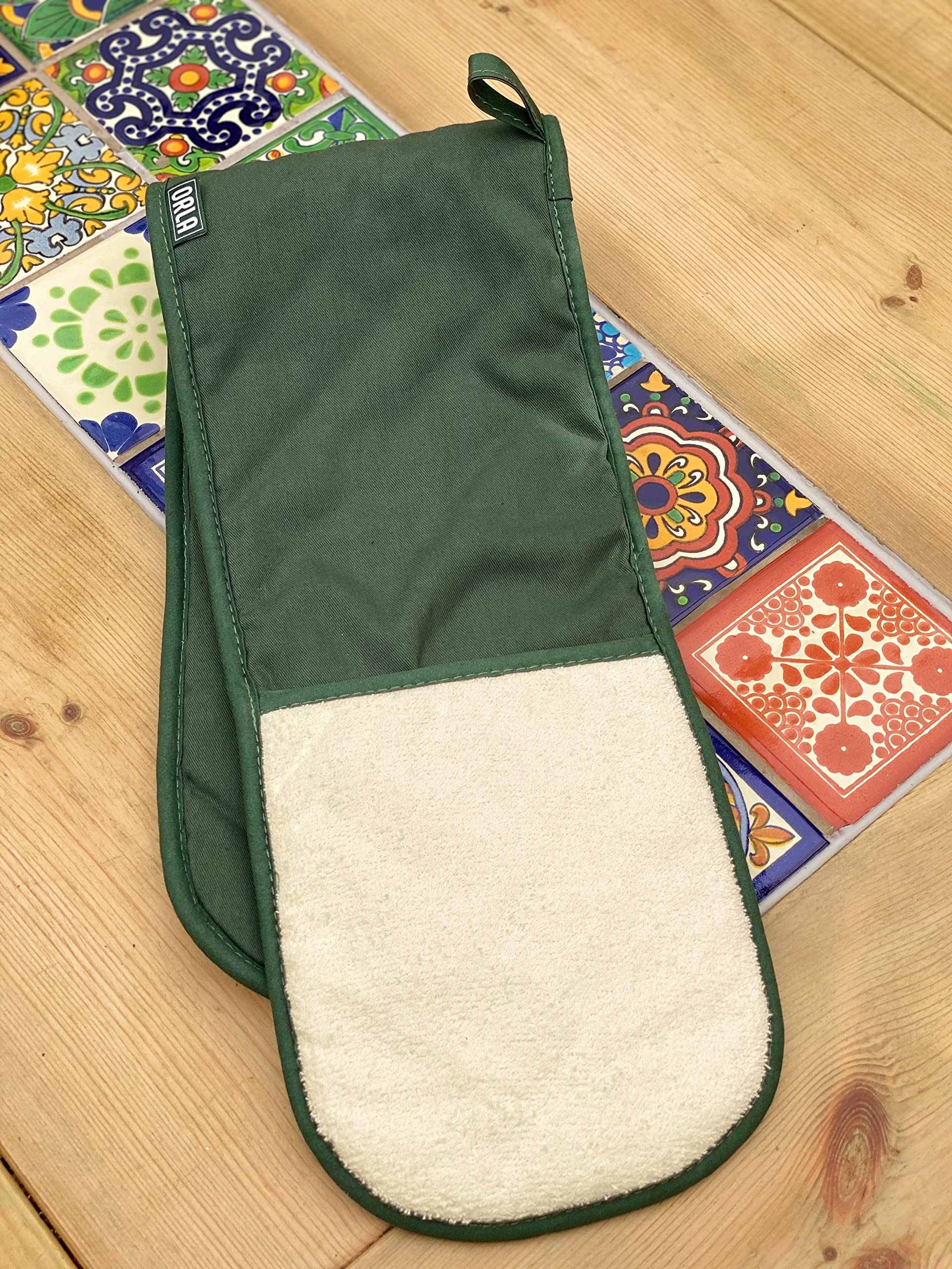 Orla Double Oven Gloves- Heat Resistant Pot Holder- 100% Cotton- For Home & Professional Cooking -1 Piece