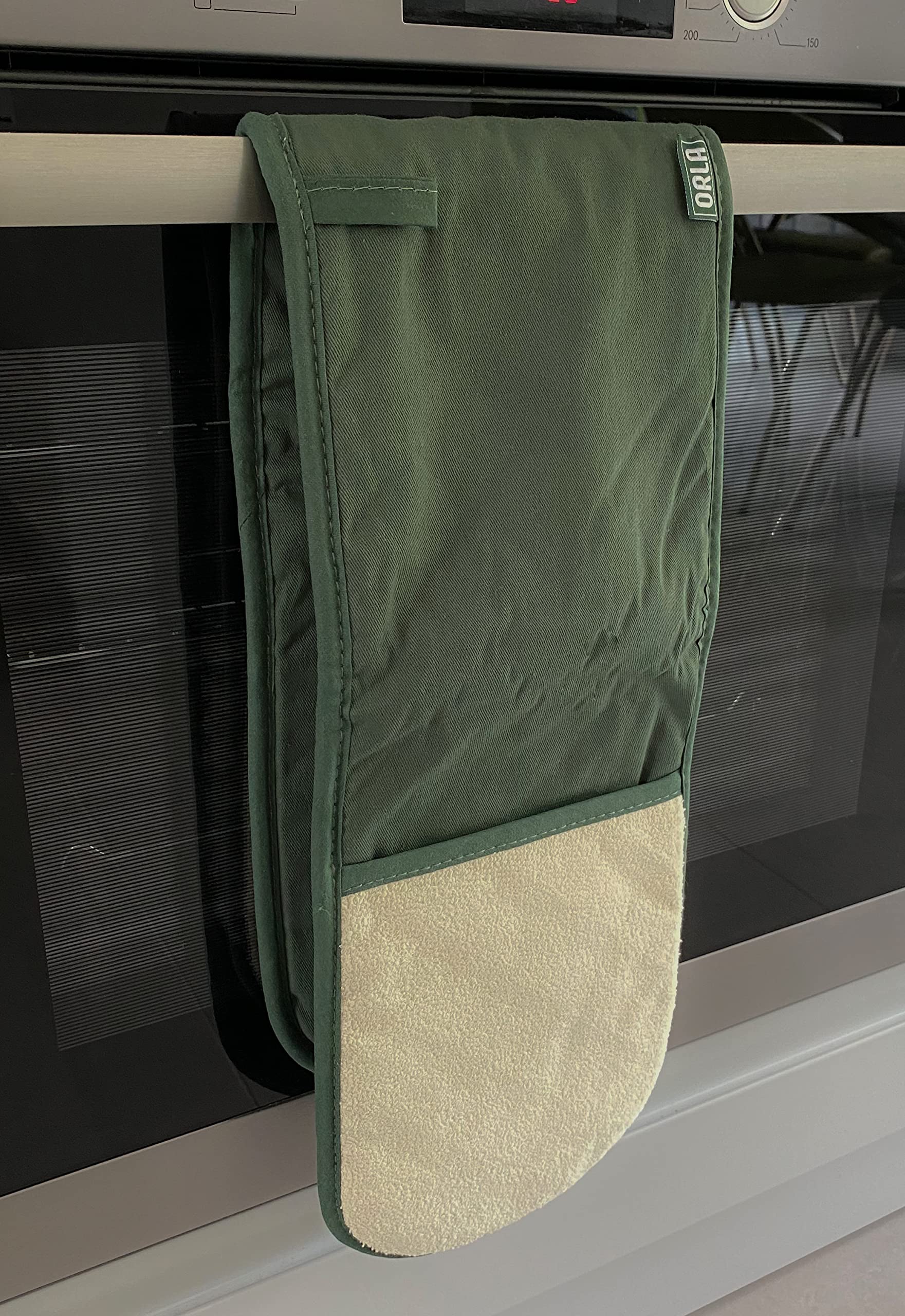 Orla Double Oven Gloves- Heat Resistant Pot Holder- 100% Cotton- For Home & Professional Cooking -1 Piece