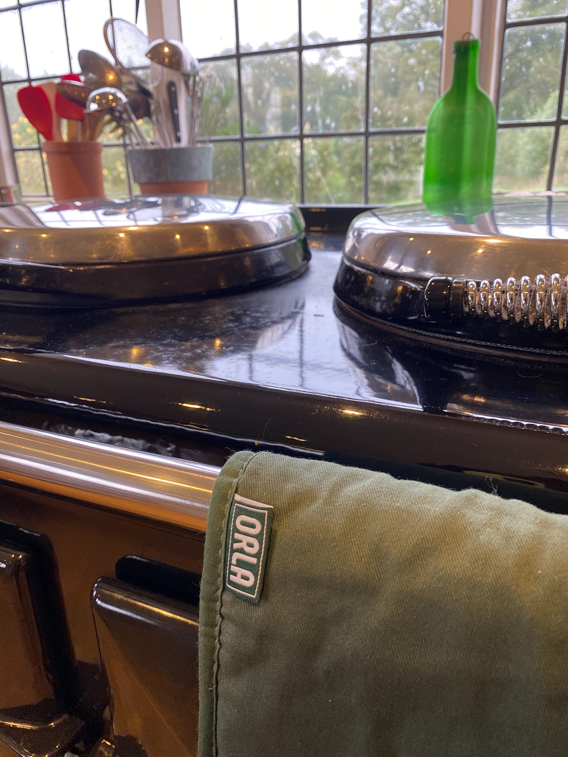 Orla Double Oven Gloves- Heat Resistant Pot Holder- 100% Cotton- For Home & Professional Cooking -1 Piece