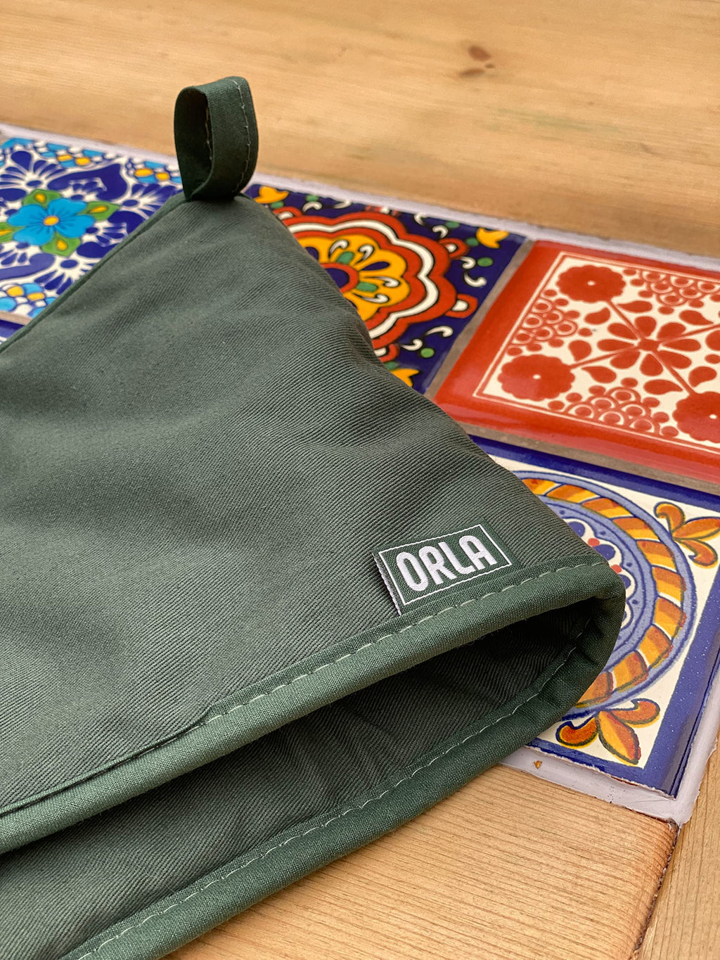 Orla Double Oven Gloves- Heat Resistant Pot Holder- 100% Cotton- For Home & Professional Cooking -1 Piece