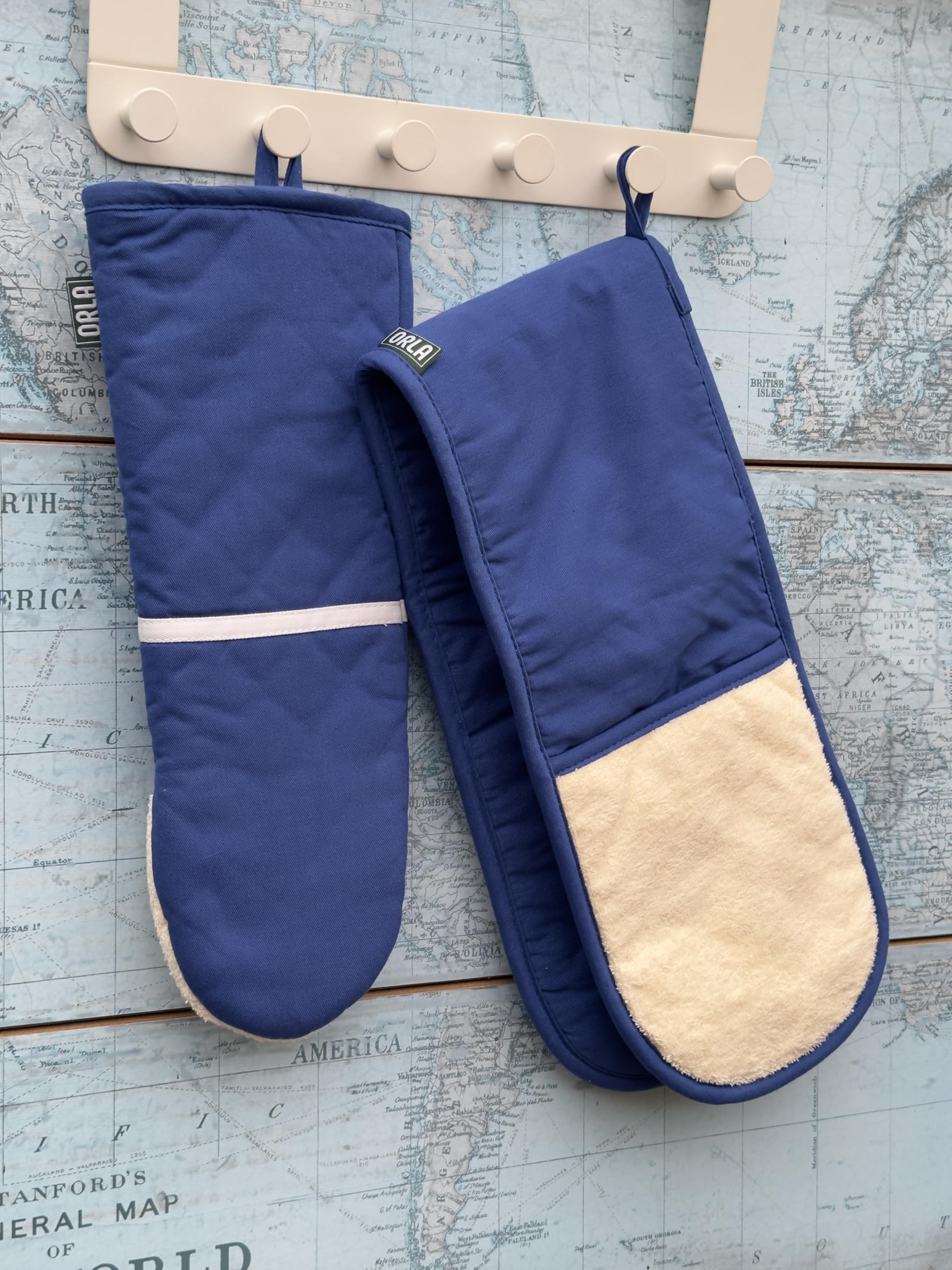 Orla Double Oven Gloves- Heat Resistant Pot Holder- 100% Cotton- For Home & Professional Cooking -1 Piece